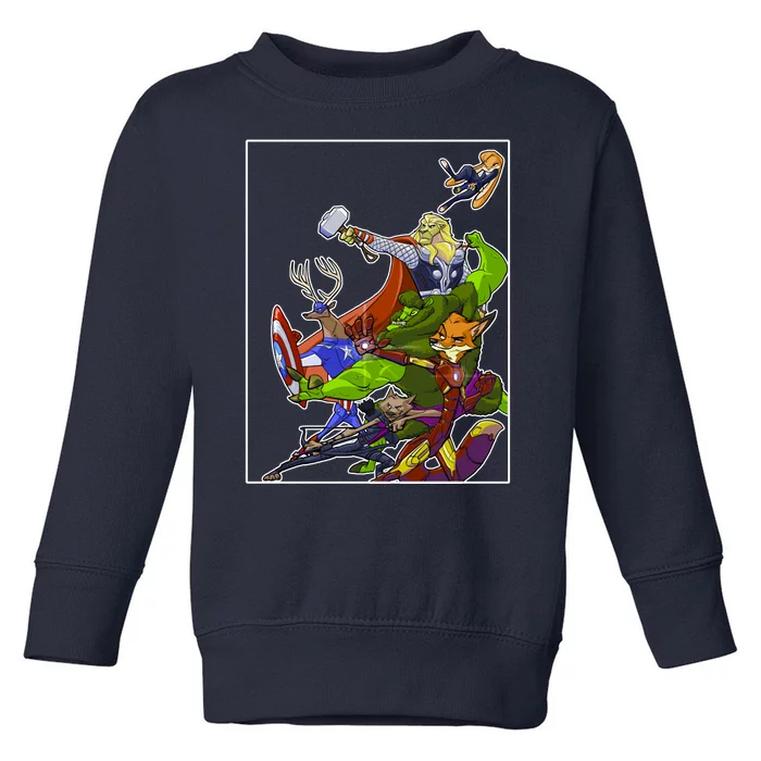 Zootopia Superheroes Avenge Toddler Sweatshirt