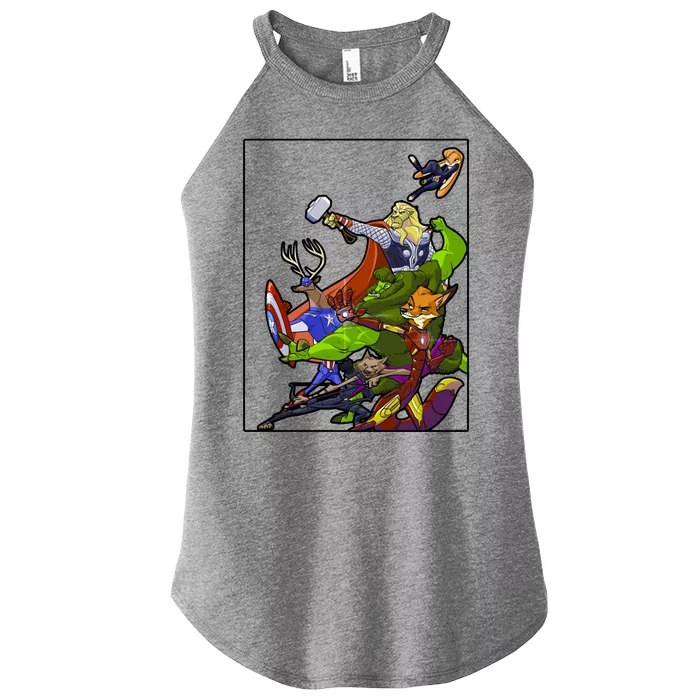 Zootopia Superheroes Avenge Women’s Perfect Tri Rocker Tank