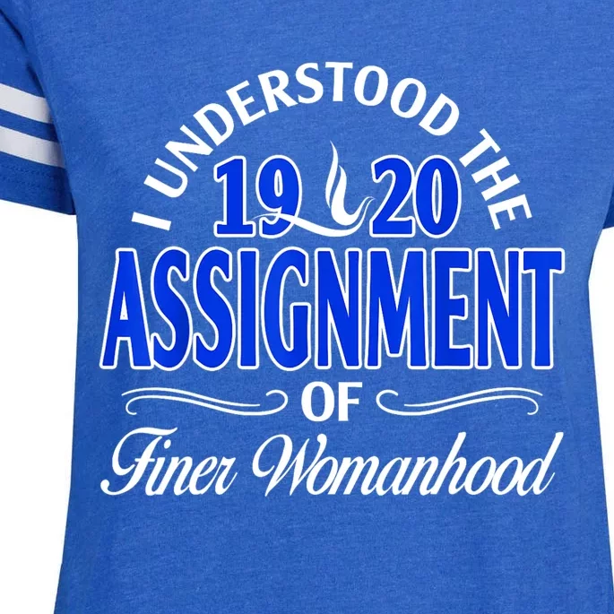 Zeta Phi Beta Sorority Sisterhood Enza Ladies Jersey Football T-Shirt