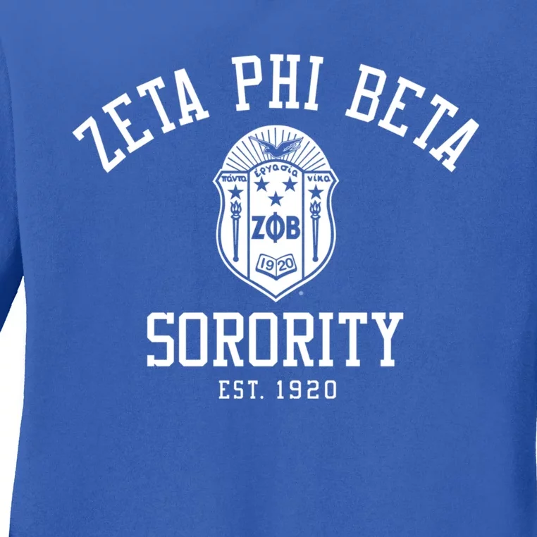 Zeta Phi Beta Sorority Sisterhood Ladies Long Sleeve Shirt