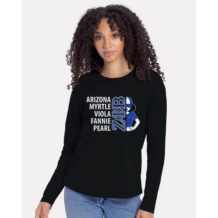 Zeta Phi Beta Sorority Est.1920 Sisterhood 2308029 Womens Cotton Relaxed Long Sleeve T-Shirt