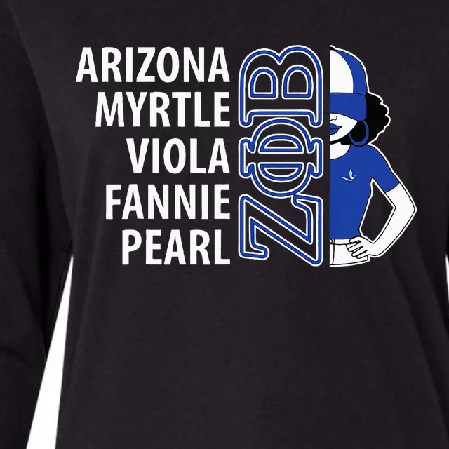 Zeta Phi Beta Sorority Est.1920 Sisterhood 2308029 Womens Cotton Relaxed Long Sleeve T-Shirt