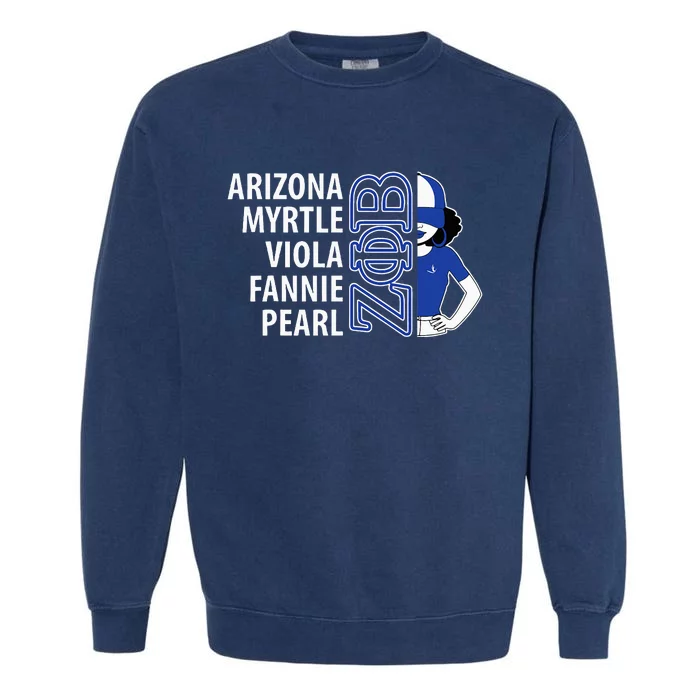 Zeta Phi Beta Sorority Est.1920 Sisterhood 2308029 Garment-Dyed Sweatshirt