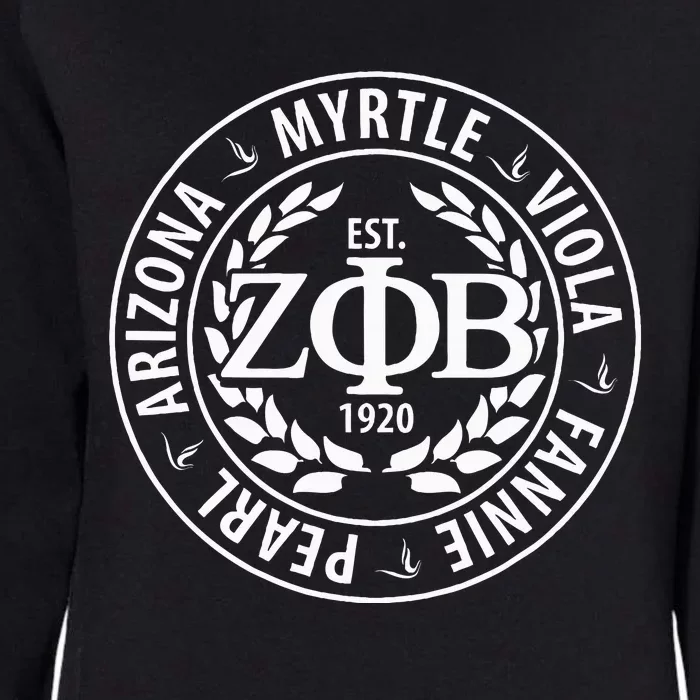 Zeta Phi Beta Sorority Est.1920 Sisterhood 2308036 Womens California Wash Sweatshirt