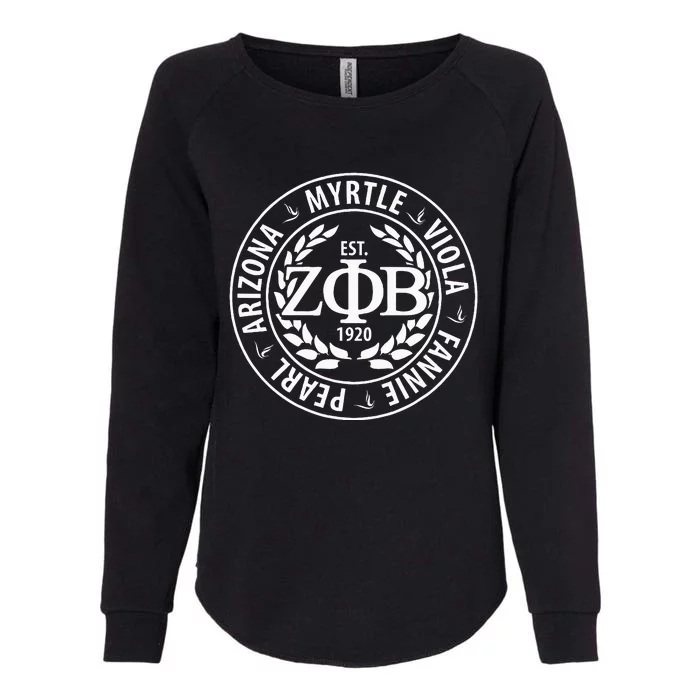 Zeta Phi Beta Sorority Est.1920 Sisterhood 2308036 Womens California Wash Sweatshirt