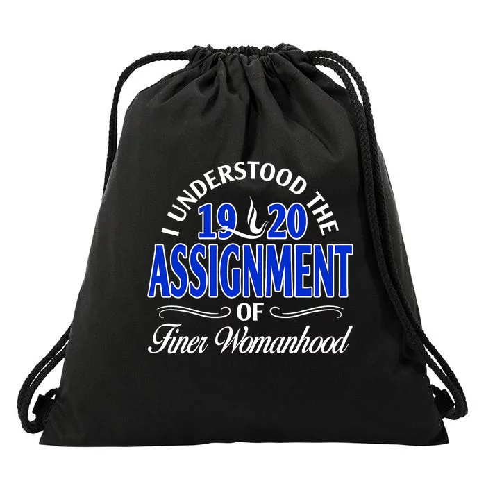 Zeta Phi Beta Sorority Sisterhood Drawstring Bag