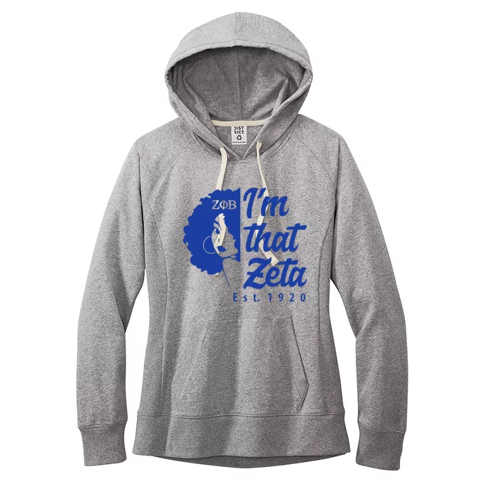 Zeta Phi Beta Sorority Paraphernalia Im That Zeta 1920 Women's Fleece Hoodie