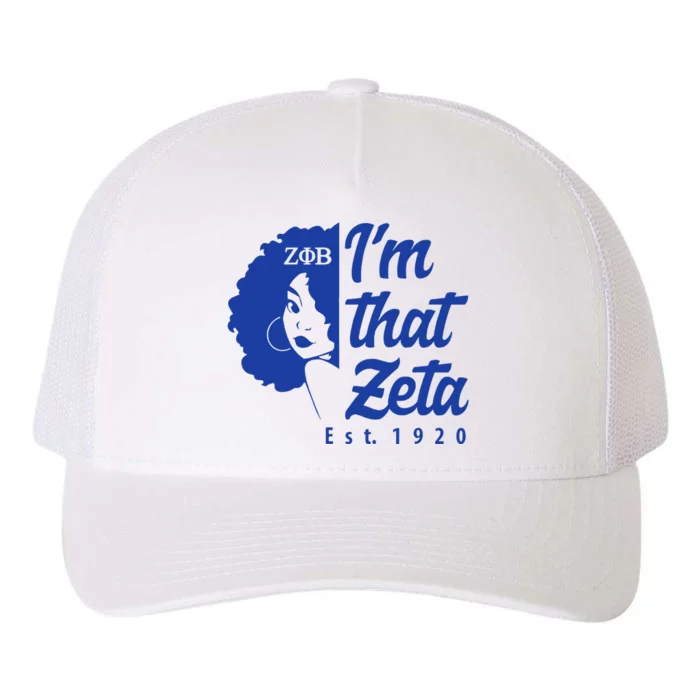 Zeta Phi Beta Sorority Paraphernalia Im That Zeta 1920 Yupoong Adult 5-Panel Trucker Hat