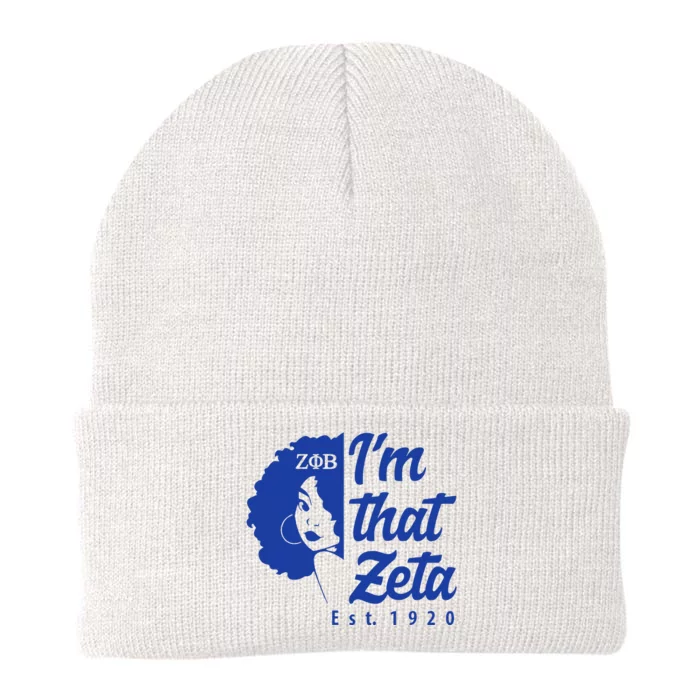 Zeta Phi Beta Sorority Paraphernalia Im That Zeta 1920 Knit Cap Winter Beanie