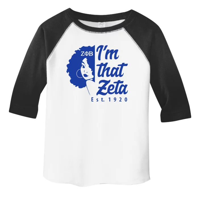 Zeta Phi Beta Sorority Paraphernalia Im That Zeta 1920 Toddler Fine Jersey T-Shirt