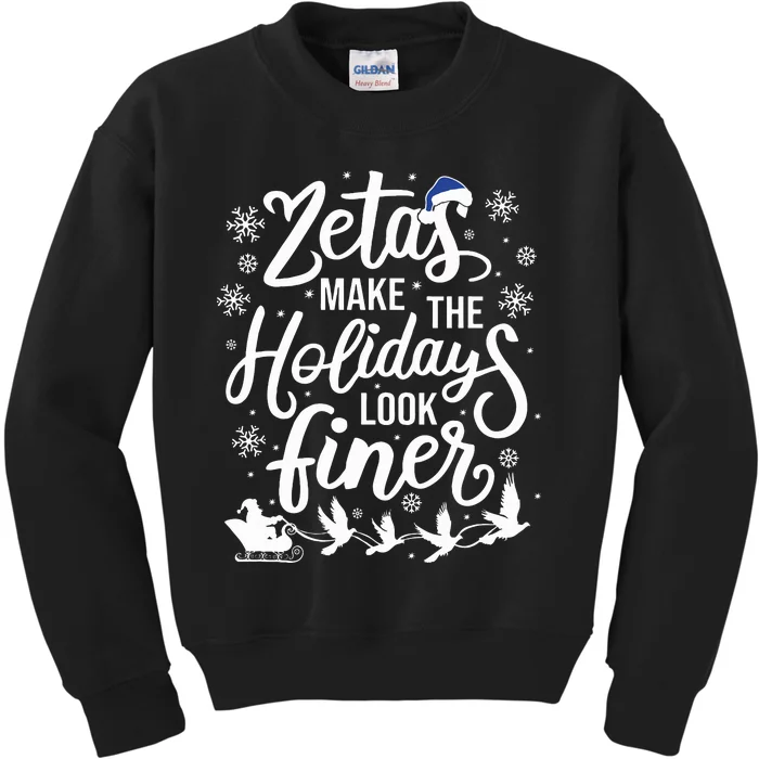 Zeta Phi Beta Sorority Sisterhood Christmas Kids Sweatshirt