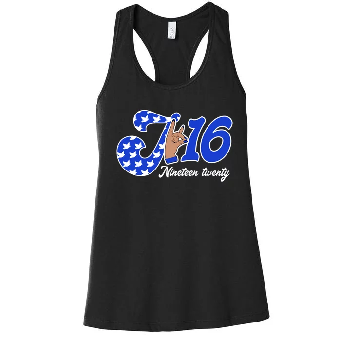 Zeta Phi Beta Sorority Zeta January 16 Founders Day Women's Racerback Tank