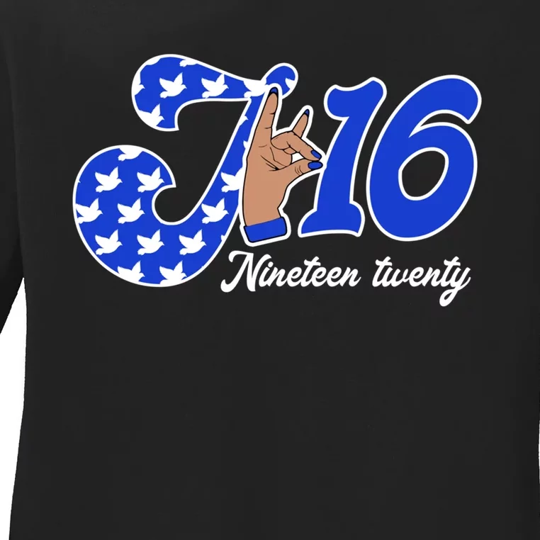 Zeta Phi Beta Sorority Zeta January 16 Founders Day Ladies Long Sleeve Shirt