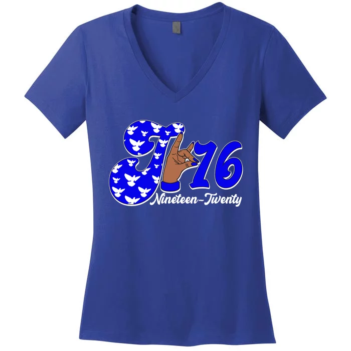 Zeta Phi Beta Sorority January 16 Nineteen Twenty 1920 Women's V-Neck T-Shirt