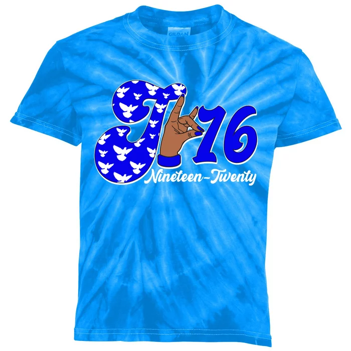 Zeta Phi Beta Sorority January 16 Nineteen Twenty 1920 Kids Tie-Dye T-Shirt