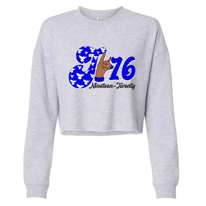 Zeta Phi Beta Sorority January 16 Nineteen Twenty 1920 Cropped Pullover Crew