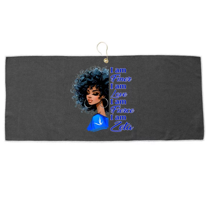 Zeta Phi Beta Sorority Sisterhood Hbcu Black Girl Large Microfiber Waffle Golf Towel