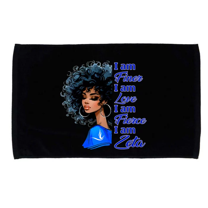 Zeta Phi Beta Sorority Sisterhood Hbcu Black Girl Microfiber Hand Towel