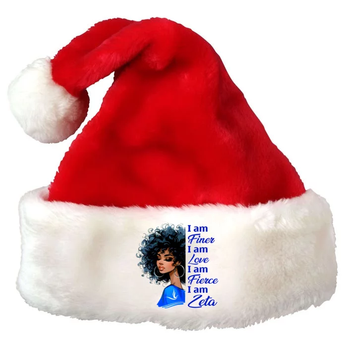 Zeta Phi Beta Sorority Sisterhood Hbcu Black Girl Premium Christmas Santa Hat