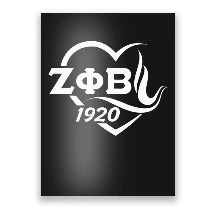 Zeta Phi Beta Sorority Paraphernalia Love Zeta Est 1920 Poster