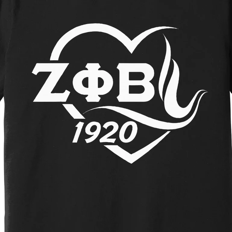 Zeta Phi Beta Sorority Paraphernalia Love Zeta Est 1920 Premium T-Shirt