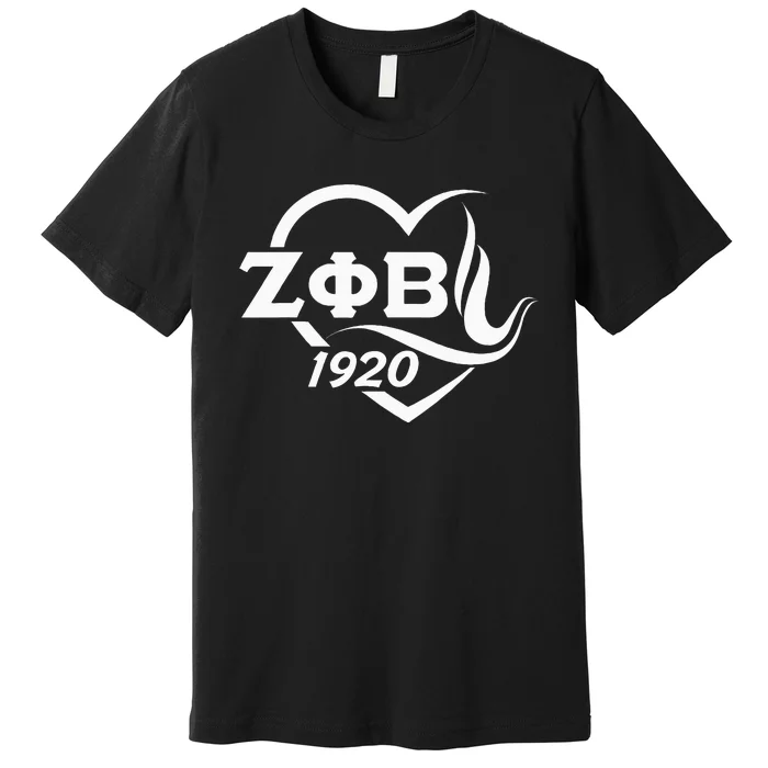 Zeta Phi Beta Sorority Paraphernalia Love Zeta Est 1920 Premium T-Shirt