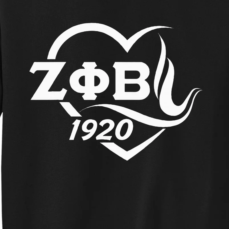 Zeta Phi Beta Sorority Paraphernalia Love Zeta Est 1920 Tall Sweatshirt