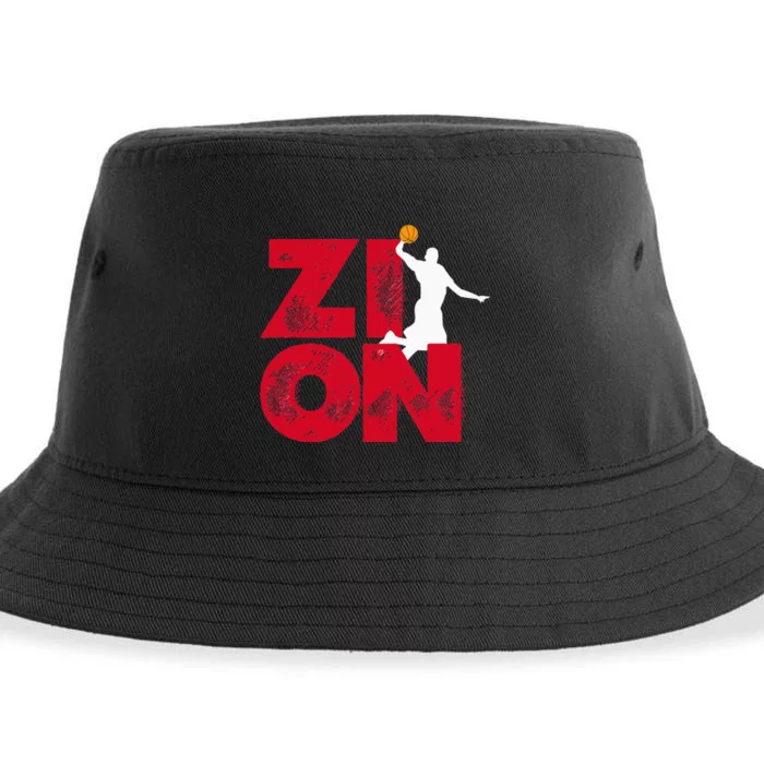 Zion Pelicans Basketball Sustainable Bucket Hat