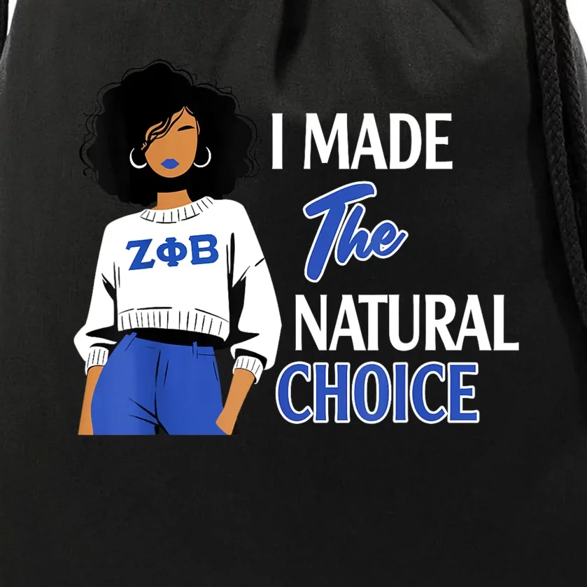 Zeta Phi Beta Sorority Sisterhood Drawstring Bag