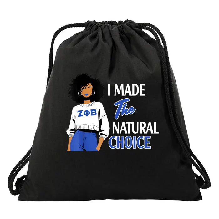 Zeta Phi Beta Sorority Sisterhood Drawstring Bag