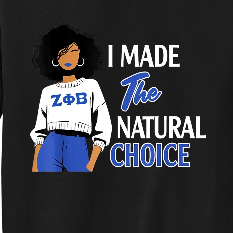 Zeta Phi Beta Sorority Sisterhood Tall Sweatshirt