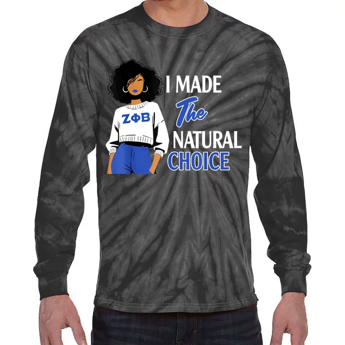 Zeta Phi Beta Sorority Sisterhood Tie-Dye Long Sleeve Shirt