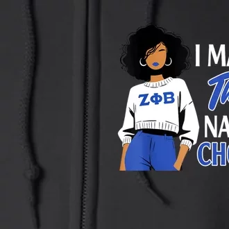 Zeta Phi Beta Sorority Sisterhood Full Zip Hoodie