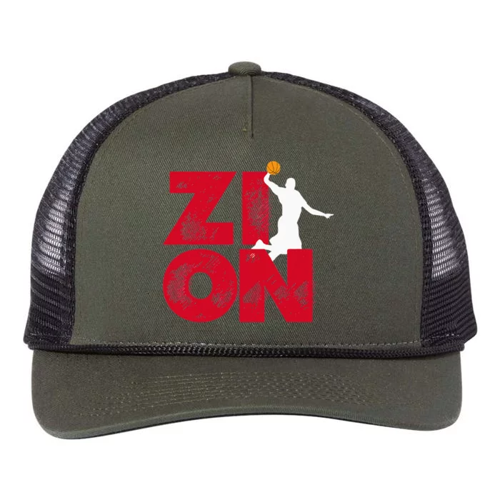 Zion Pelicans Basketball Retro Rope Trucker Hat Cap