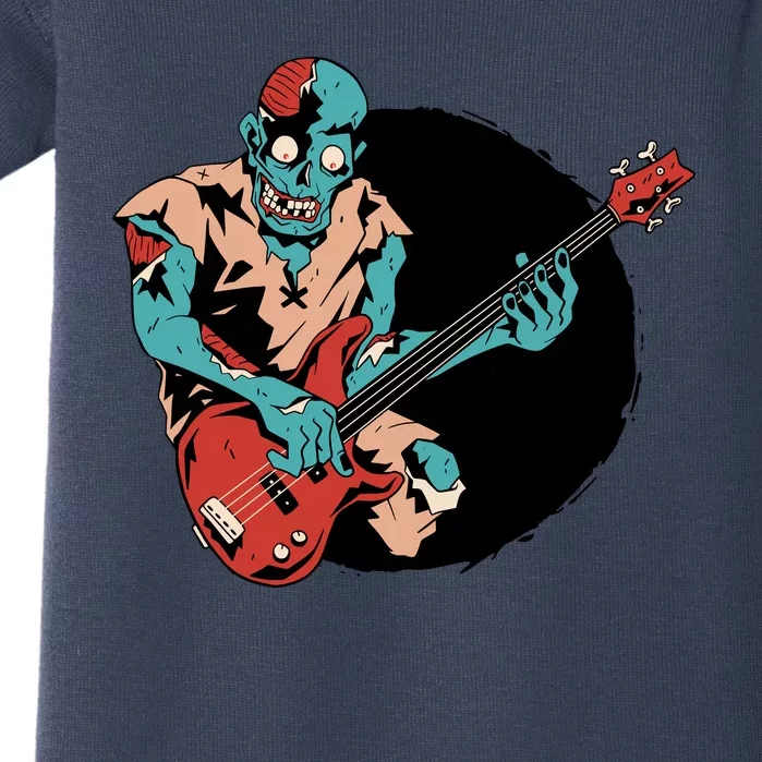 Zombie Playing Bass Baby Bodysuit