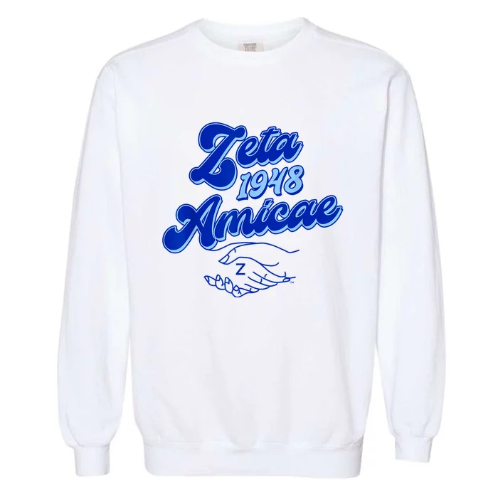 Zeta Phi Beta Sorority Paraphernalia Zeta Amicae Since 1948 Garment-Dyed Sweatshirt