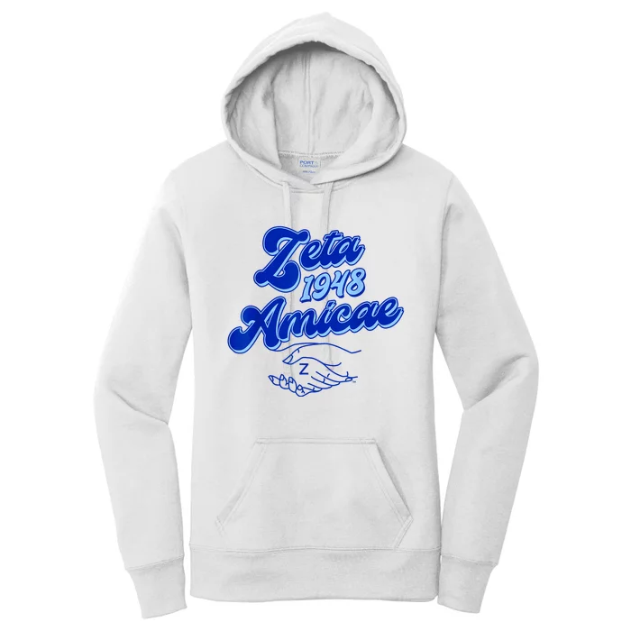 Zeta Phi Beta Sorority Paraphernalia Zeta Amicae Since 1948 Women's Pullover Hoodie