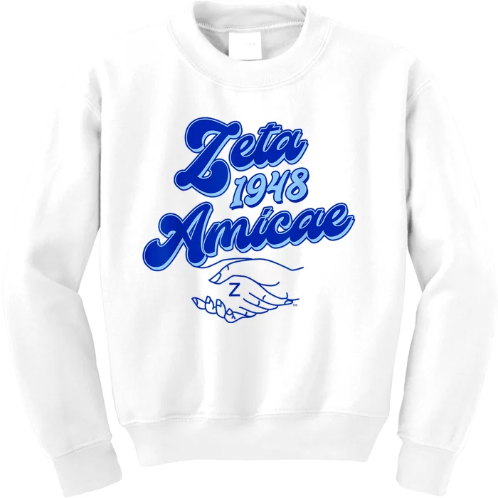 Zeta Phi Beta Sorority Paraphernalia Zeta Amicae Since 1948 Kids Sweatshirt