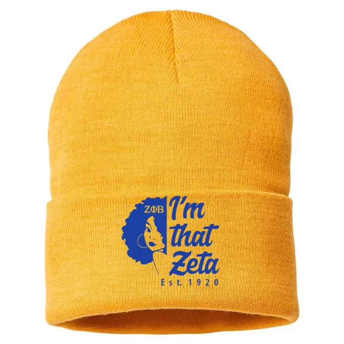 Zeta Phi Beta Sorority Sisterhood Sustainable Knit Beanie