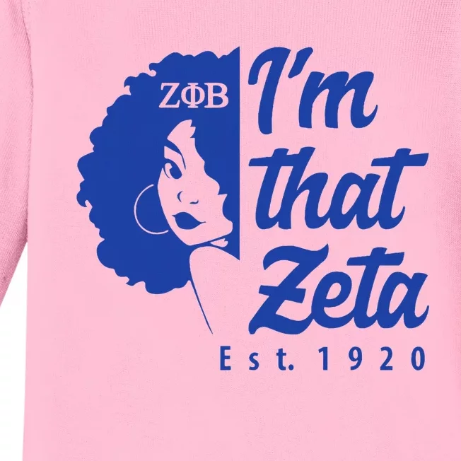 Zeta Phi Beta Sorority Sisterhood Baby Long Sleeve Bodysuit