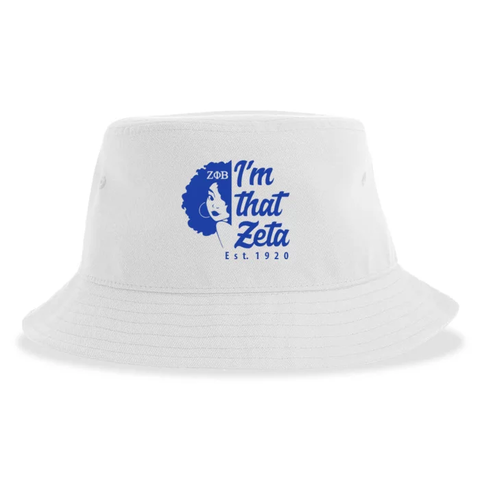 Zeta Phi Beta Sorority Sisterhood Sustainable Bucket Hat