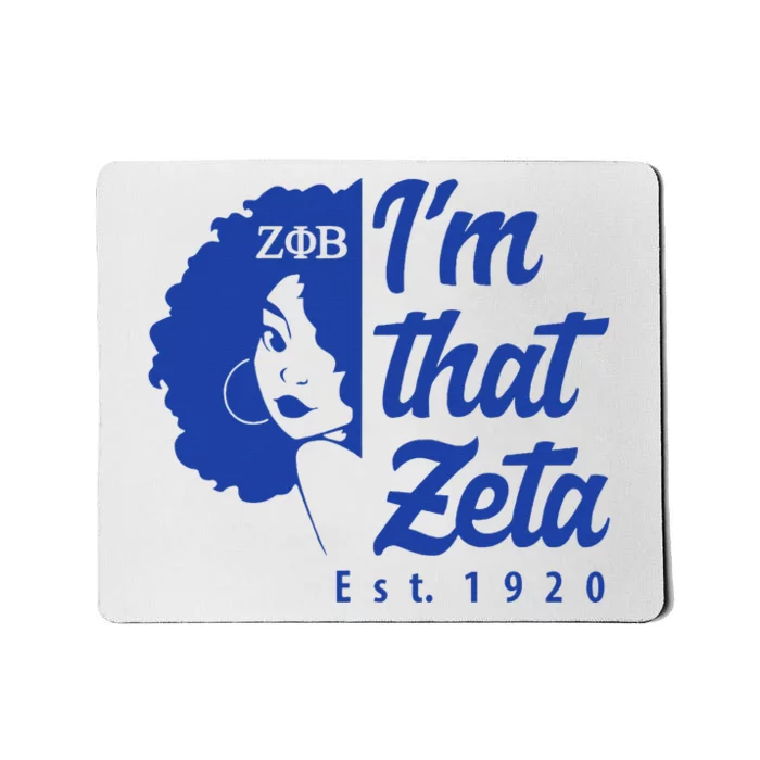 Zeta Phi Beta Sorority Sisterhood Mousepad