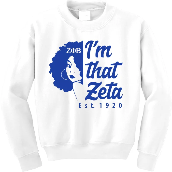 Zeta Phi Beta Sorority Sisterhood Kids Sweatshirt