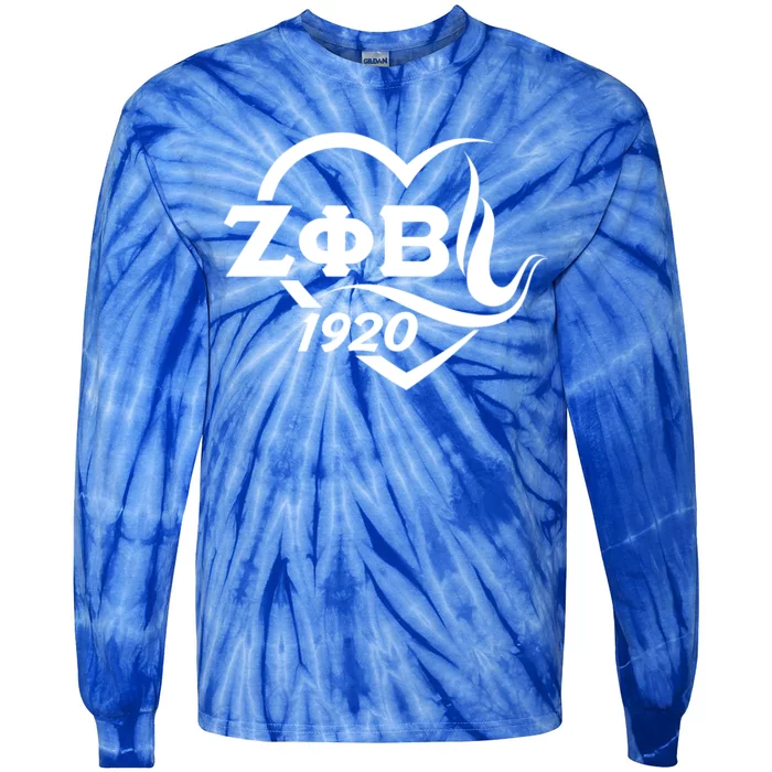 Zeta Phi Beta Sorority Sisterhood Tie-Dye Long Sleeve Shirt