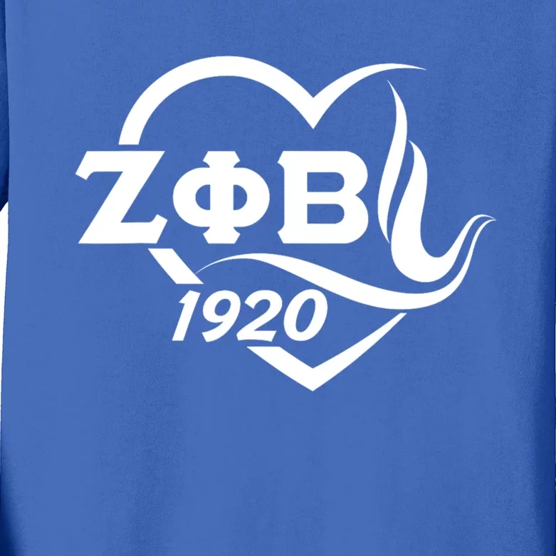 Zeta Phi Beta Sorority Sisterhood Kids Long Sleeve Shirt