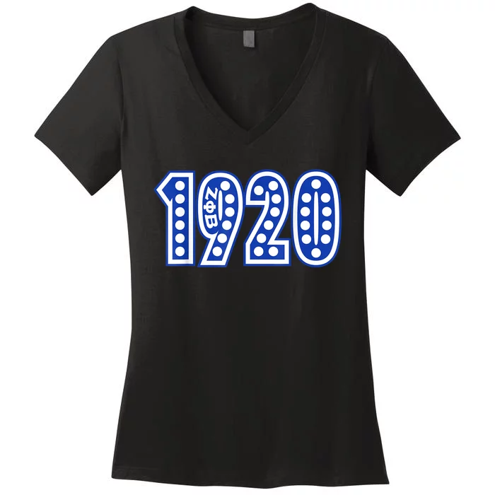 Zeta Phi Beta Sorority Sisterhood Women's V-Neck T-Shirt