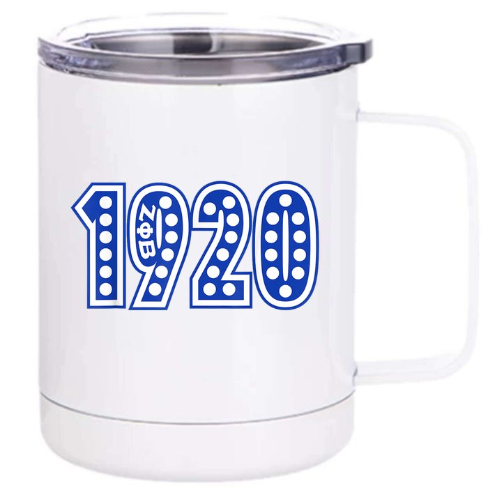 Zeta Phi Beta Sorority Sisterhood Front & Back 12oz Stainless Steel Tumbler Cup