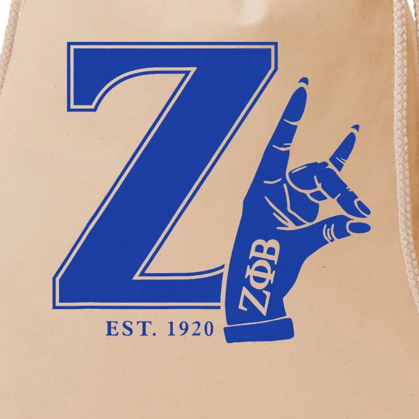 Zeta Phi Beta Sorority Est.1920 Sisterhood Drawstring Bag