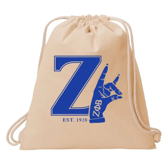 Zeta Phi Beta Sorority Est.1920 Sisterhood Drawstring Bag