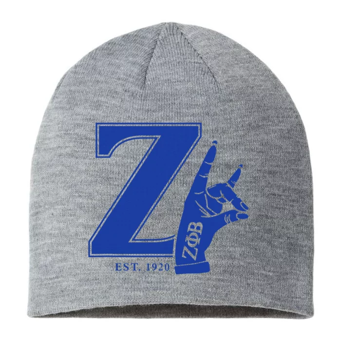 Zeta Phi Beta Sorority Est.1920 Sisterhood 8 1/2in Sustainable Knit Beanie